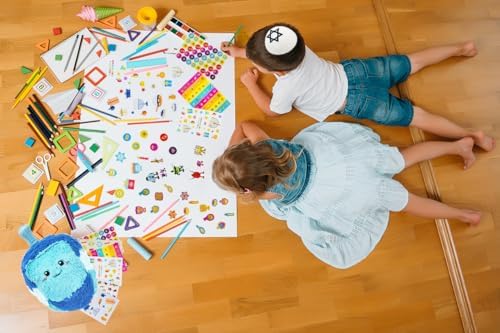 The Dreidel Company Hanukkah Stickers 6000-Pack Set