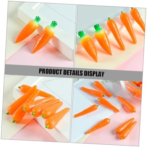 Happyyami 4pcs Artificial Carrots for Easter Decor