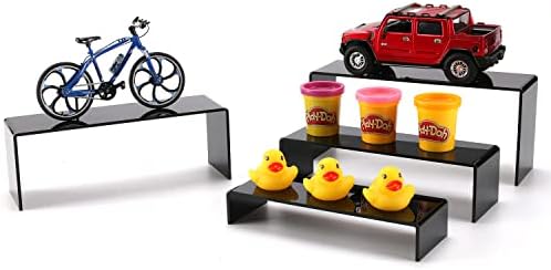 A DESIGN Acrylic Display Risers 4 Pack Set Black