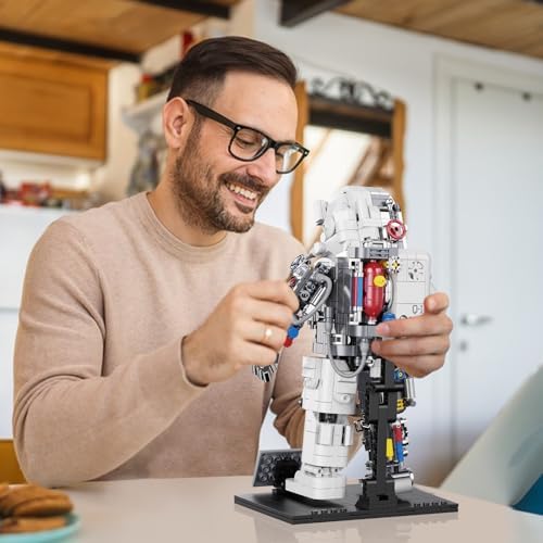 HSANHE Space Astronaut Building Set with LED Light