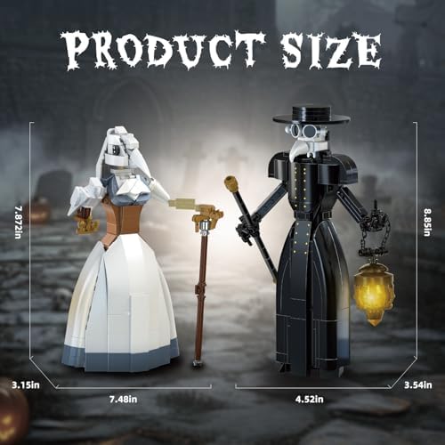 Plague Doctor Building Blocks Set - 500Pcs Medieval Themed Collectible Toy