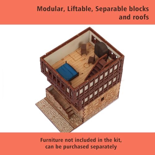 I Built It Brick Rowhouse DIY Wooden Kit for Teens and Adults