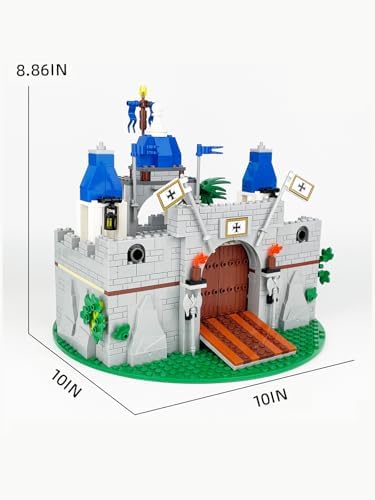Medieval Knight Castle Building Blocks Set with 12 Knights
