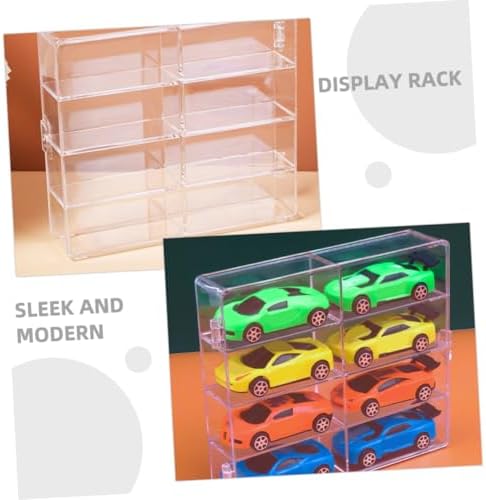 ERINGOGO Car Model Display Case Acrylic 2 Pieces Showcase Holder