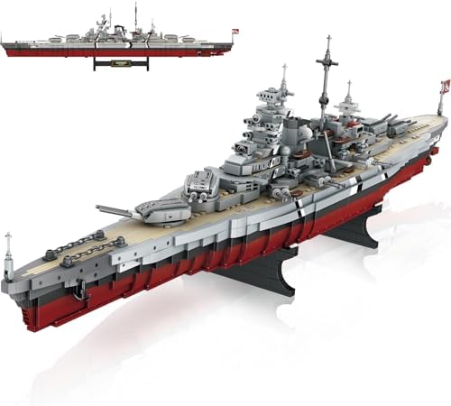 Bismarck Battleship Building Block Set - 2081 Pieces ABS Military Model