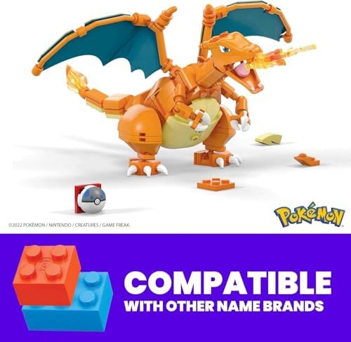 Mega Brands Pokmon Charizard Building Set 4 Inches Tall