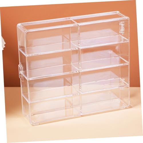 Acrylic Car Model Display Case 8 Compartment Storage Stand