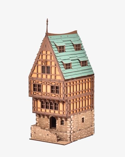 Amber Rowhouse DIY Wooden Building Kit for Adults
