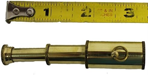 3 Inch Handheld Brass Telescope - Nautical Decor Gift