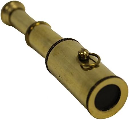 3 Inch Handheld Brass Telescope - Nautical Decor Gift