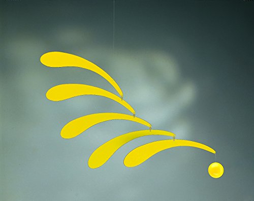 Flowing Rhythm Yellow Hanging Mobile - 18 Inches