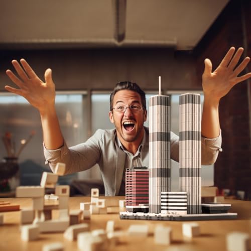 Architecture World Trade Center Building Blocks 982 PCS 12000 Scale