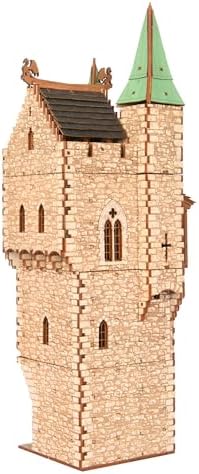 The Great Tower P- Medieval Castle DIY Wooden Building Kit for Adults
