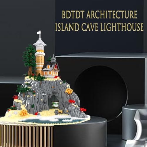 BDYDT Architecture Island Cave Lighthouse Micro Building Blocks Set 5686PCS