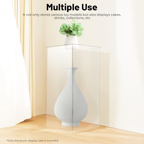 HAOREBAIYU Acrylic Display Cube Pedestal Stand
