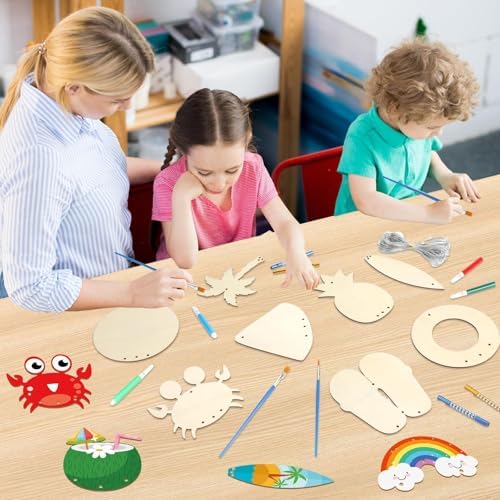 Summer Wind Chime Craft Kit for Kids 16 Pieces
