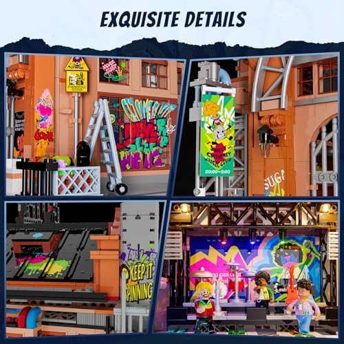 FUNWHOLE Music Club Building Bricks Set 2654 Pcs