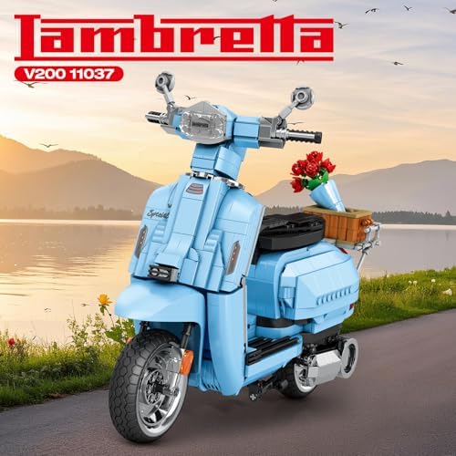 Reobrix V200 Blue Motorcycle Building Set