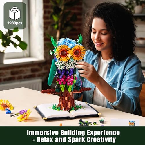 Haiwon Flower Owl Building Set 1989 Pieces