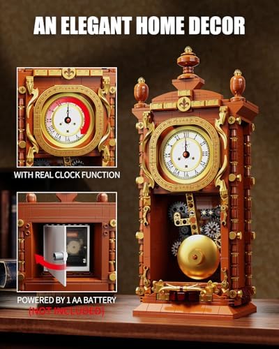 TYCOLE Vintage Pendulum Clock Building Set