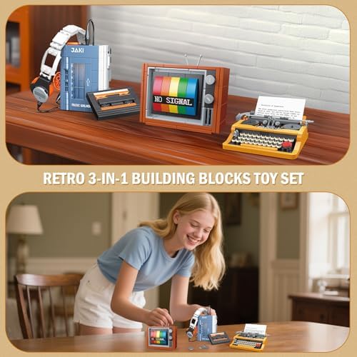 Brihappen 3 in 1 Retro Model Building Set