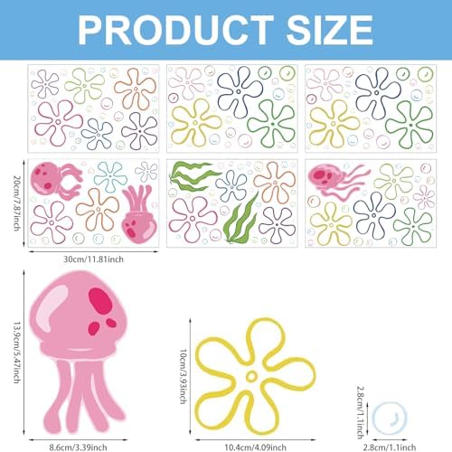 Undersea Birthday Party Wall Stickers - 156PCS