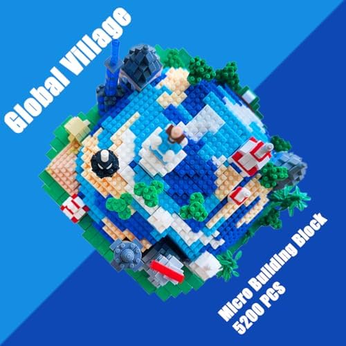 HONLANCH Global Village Micro Building Blocks Set 5200 Pieces
