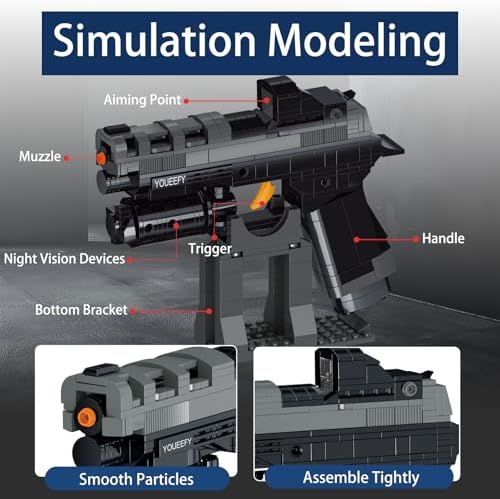 11 P320 Pistol Building Blocks Set 400 Pieces