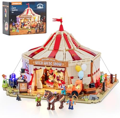 Travelling Circus Lighting Building Set - Wild West Show 1962 Pcs Collection Display