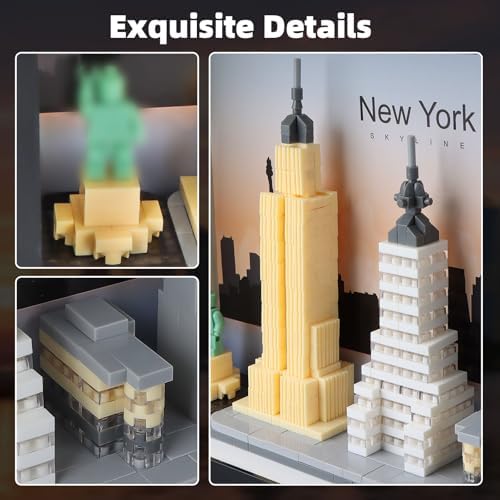 New York City Skyline Micro Block Building Set 759PCS