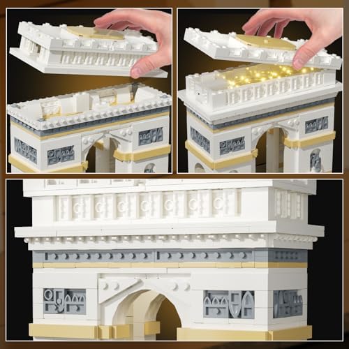 itshWOee Architecture Arc de Triomphe Building Set