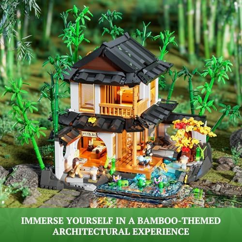 Lumibricks Bamboo House Lighting Building Set 2432 Pcs