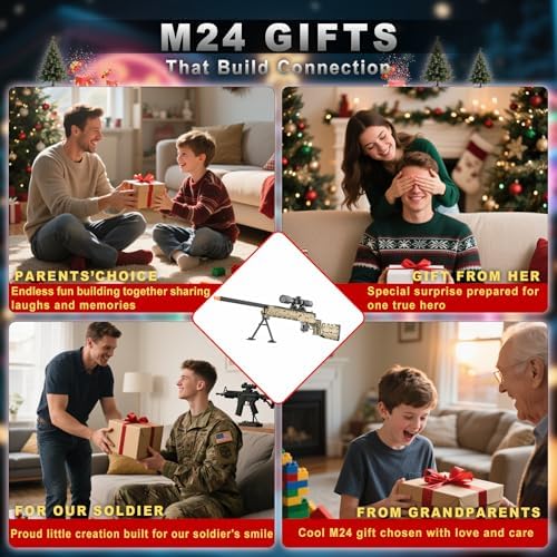 CASEIER M24 Building Blocks Gun Set 1380 PCS