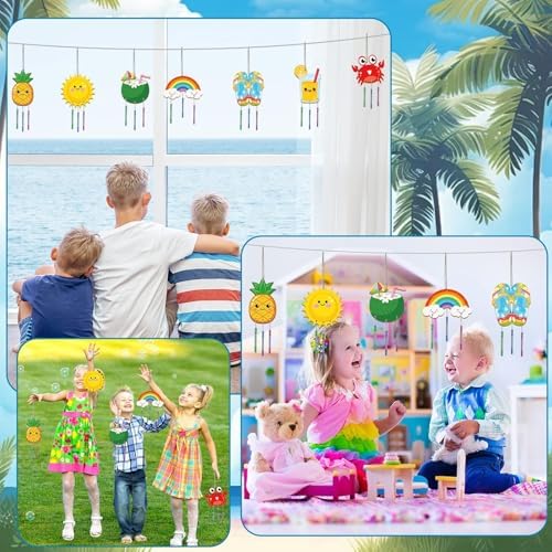 Summer Wind Chime Craft Kit for Kids 16 Pieces