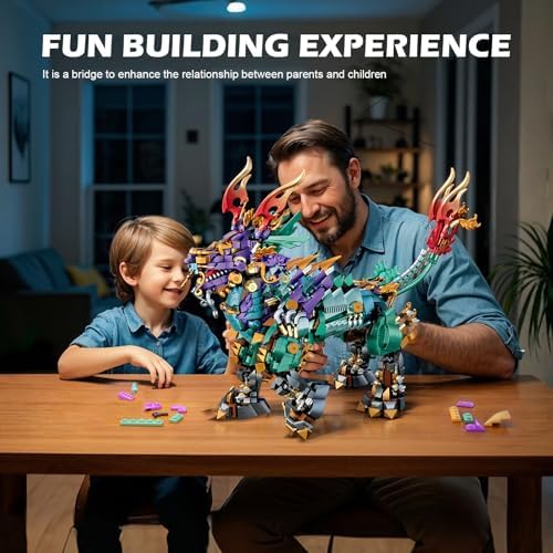 NUTCRACKER Cool Mechanical Kirin Animal Building Set 1616 Pieces
