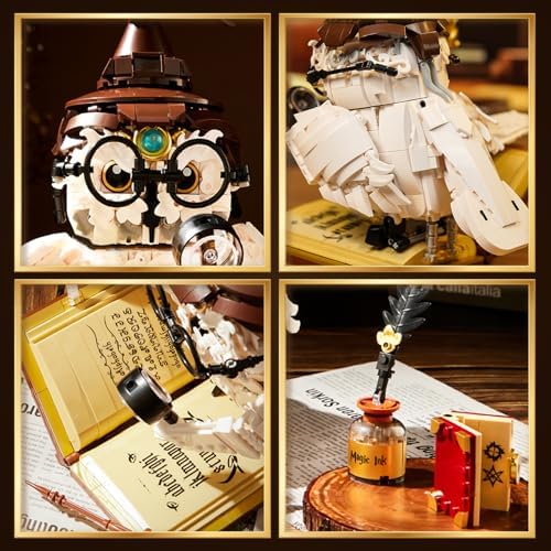 MOC Magic Owl Building Set for Adults and Kids 8