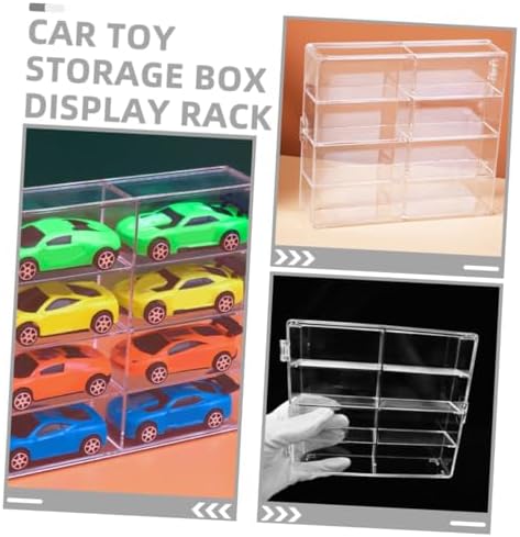 Homoyoyo 2pcs Compartment Display Case for Cars and Collectibles