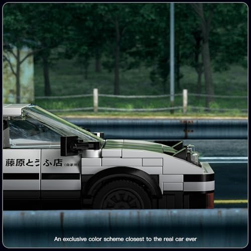 Mould King AE86 Initial D Car Building Set with Display Case