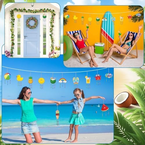 Summer Wind Chime Craft Kit for Kids 16 Pieces