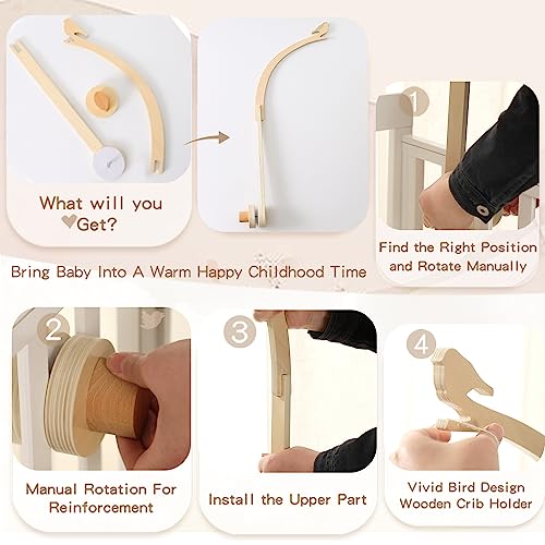 EERKEOD Crib Mobile Arm Holder for Baby Decor