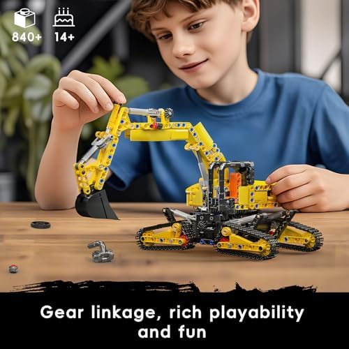 Mould King 17076 Excavator Building Set 840 Pieces