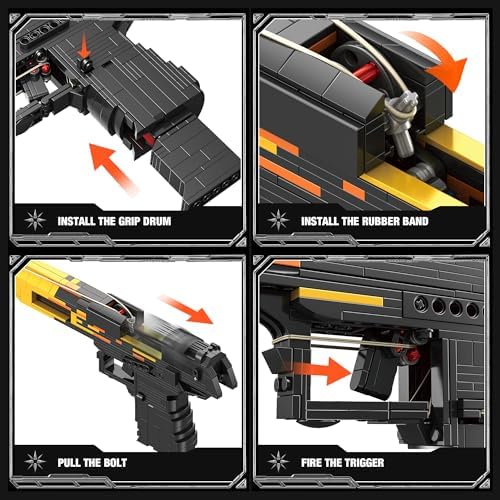 Fluorspar Blaster Building Block Gun for Adults 11 Scale