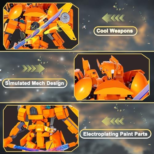 Mech Robot Building Blocks Set for Adults 601 Pieces