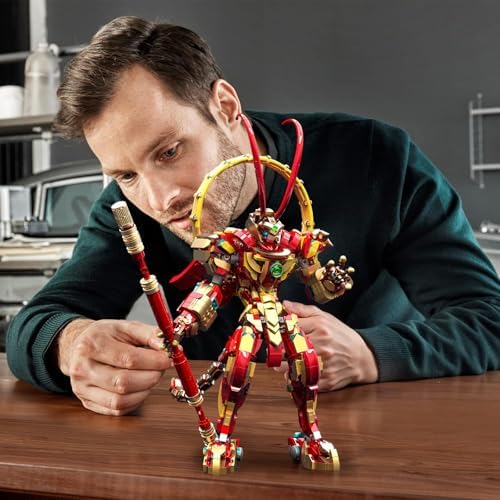 JMBricklayer Monkey King Mech Building Set for Kids and Adults