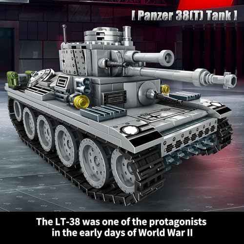 WW2 Army Tanks Toy Building Set 1030 Pieces
