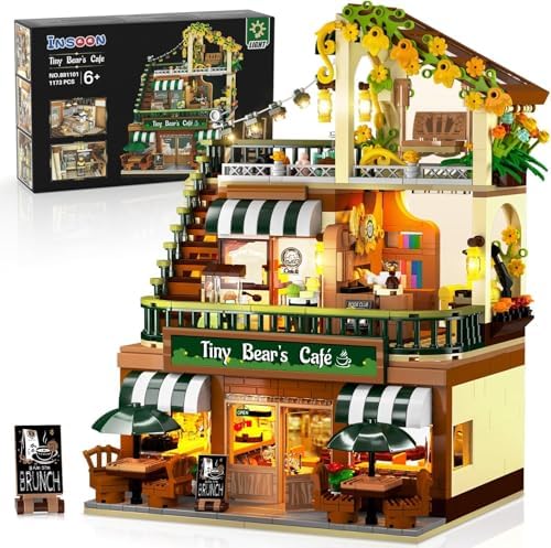 Insoon City Coffee House Building Set with Light