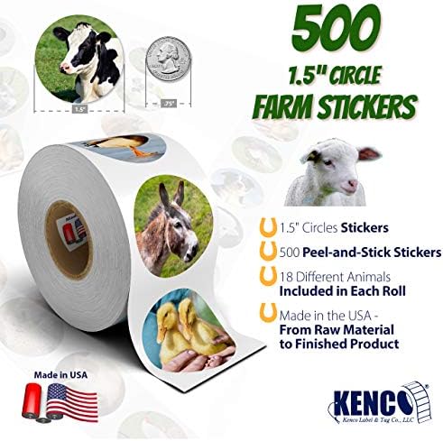 Kenco 500 Stickers for Kids and Students