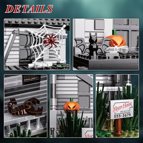 Horror Movie Halloween Figure House Building Blocks Kit 586 Pieces