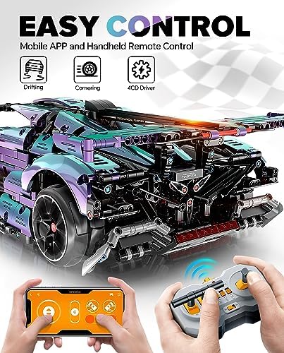 Super Plated Sports Car Building Kit 110 Scale Remote Control Drift