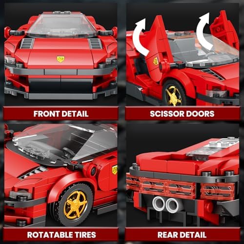 Speed Champions Red SP3 Sports Car Building Kit - 275 Pieces